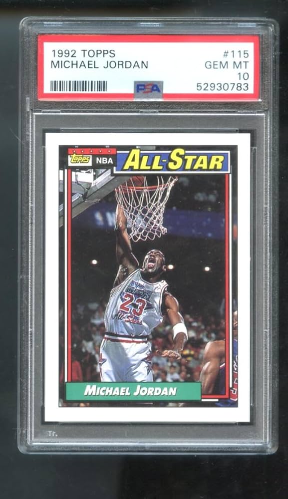 Amazon.com: 1992-93 Topps #115 Michael Jordan PSA 10 Graded