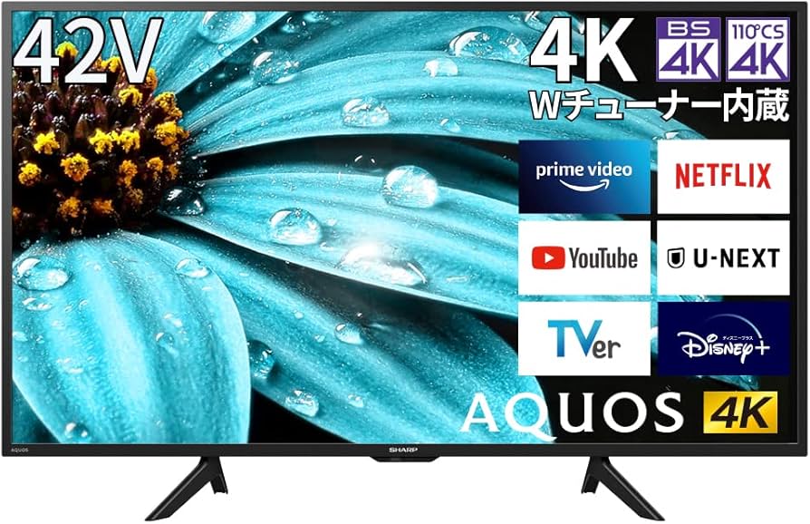Amazon | シャープ 42V型 4K 液晶 テレビ AQUOS 4T-C42EJ1 Google TV