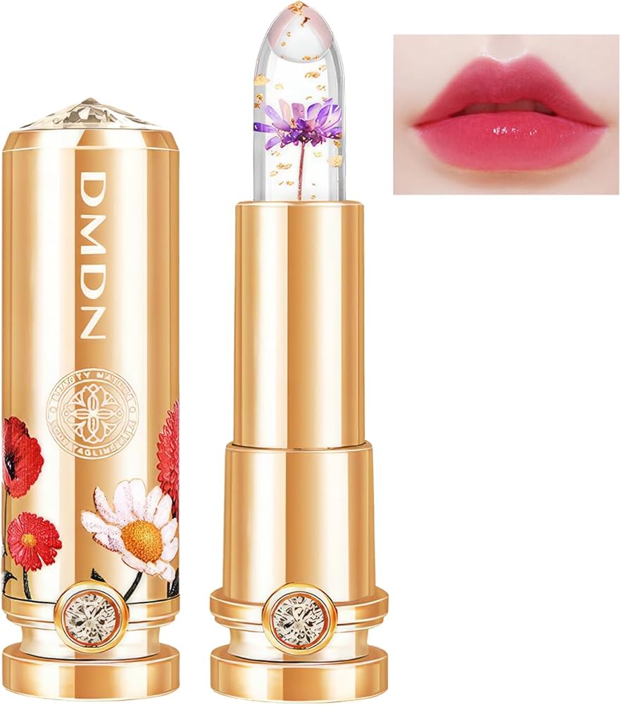 Amazon | Qin Derdom 口紅 クリア フラワーゼリーリップスティック PH