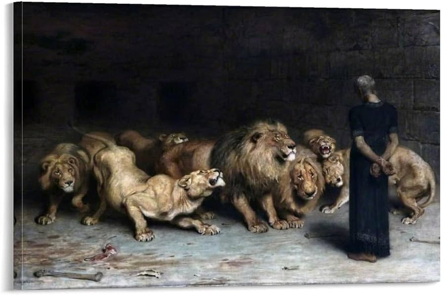 Amazon.co.jp: 獅子座のダニエル 1872年 印刷 ポスター キャンバス