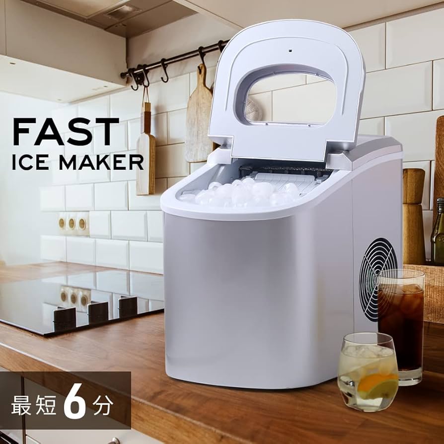Amazon | UPstore 高速製氷機 家庭用 パワフル氷製造機 最短6分 1日