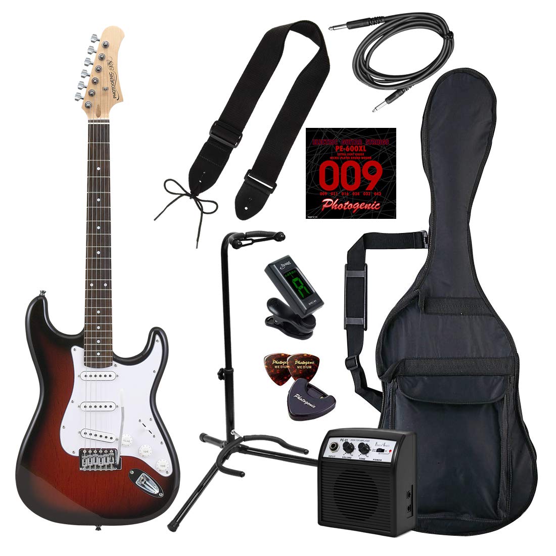Amazon.co.jp: PhotoGenic フォトジェニック エレキギター 初心者入門