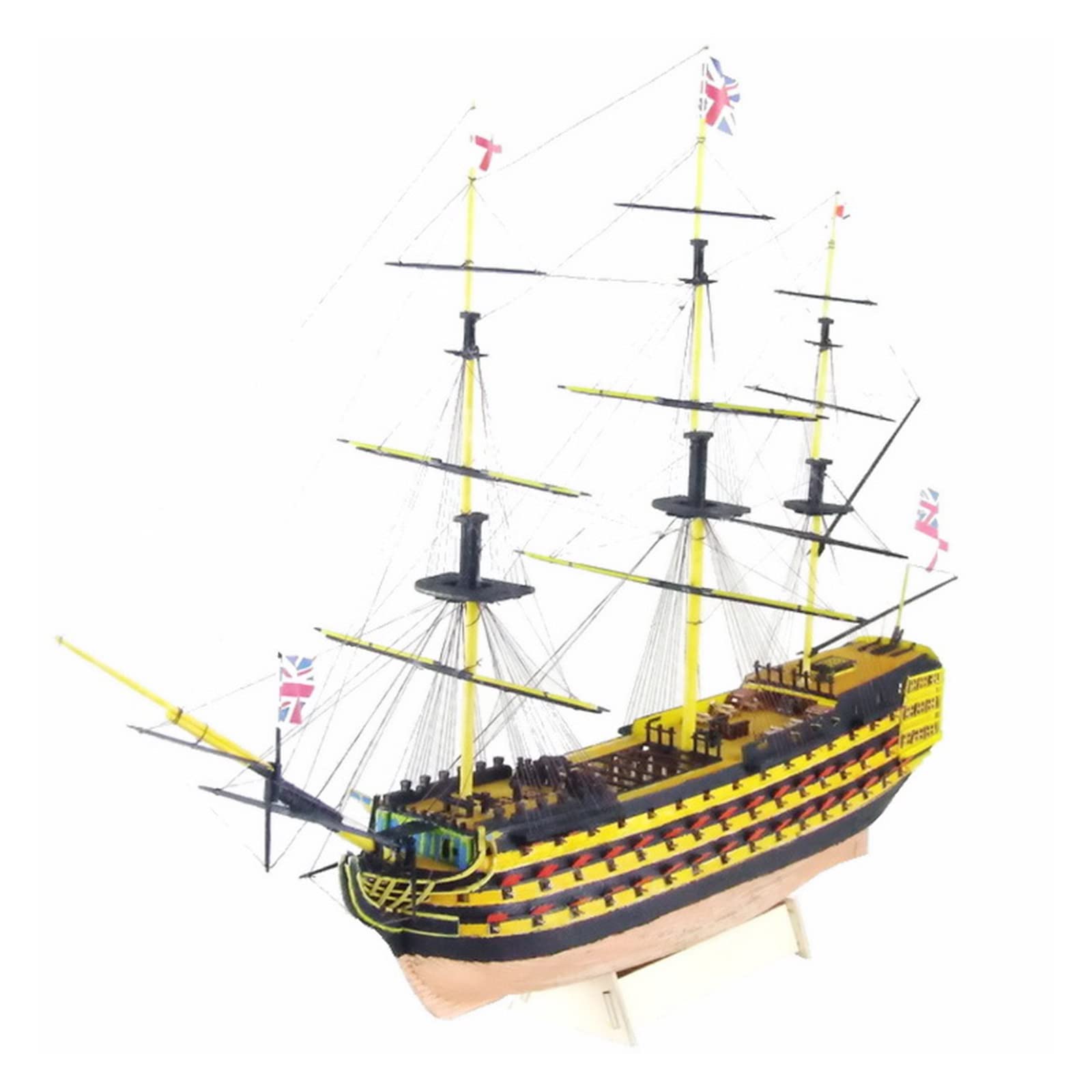 Amazon.co.jp: 1765年製洋式木製帆船イギリス海軍艦船模型キット : 洋書