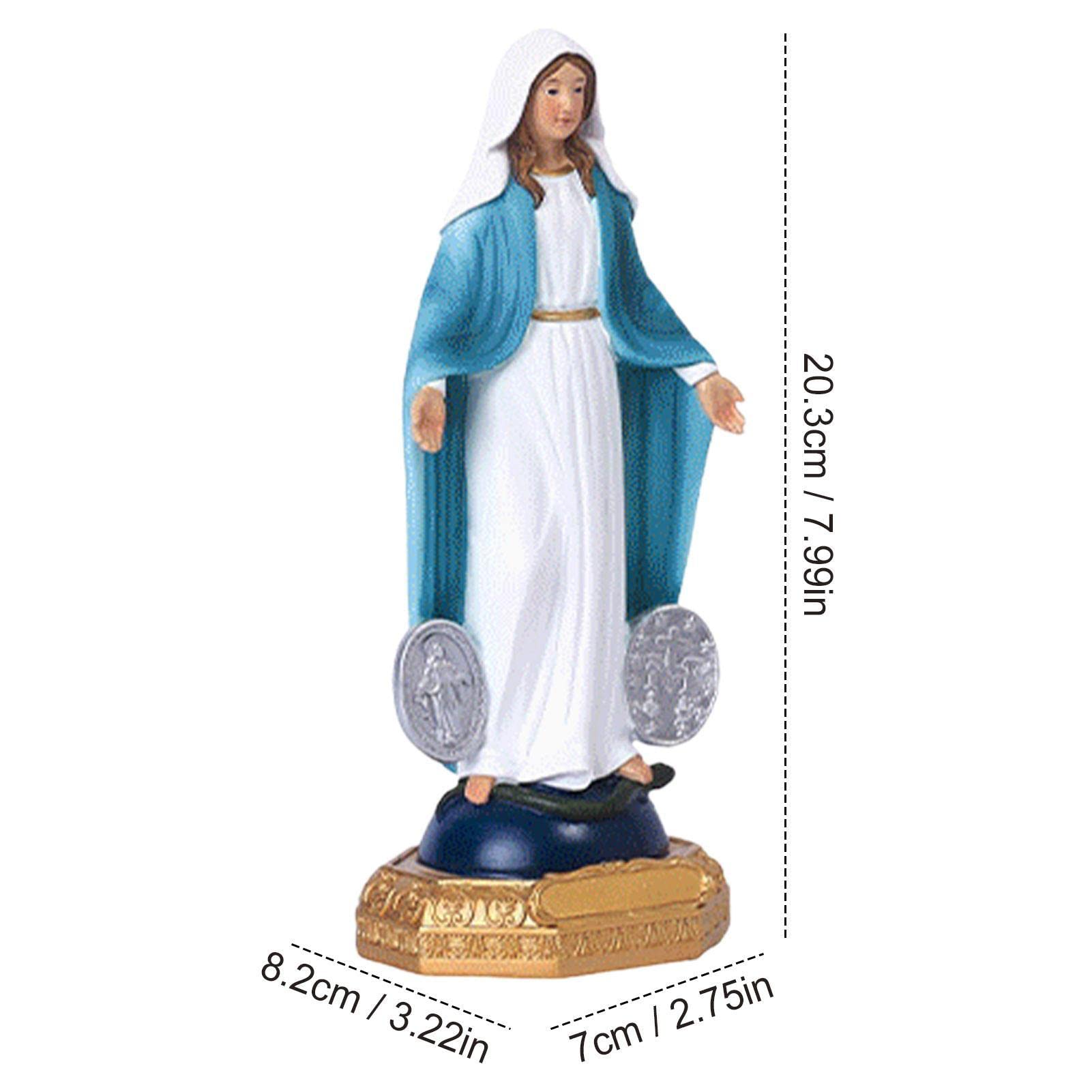 Amazon.co.jp: 聖母マリア像、8 インチ カトリック聖母マリア像、樹脂