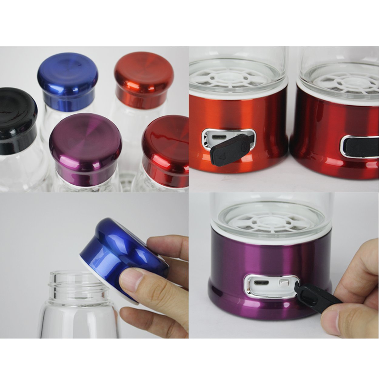 Amazon.co.jp: エイチツープラス(h2plus) 水素生成器 ガラスボトル USB