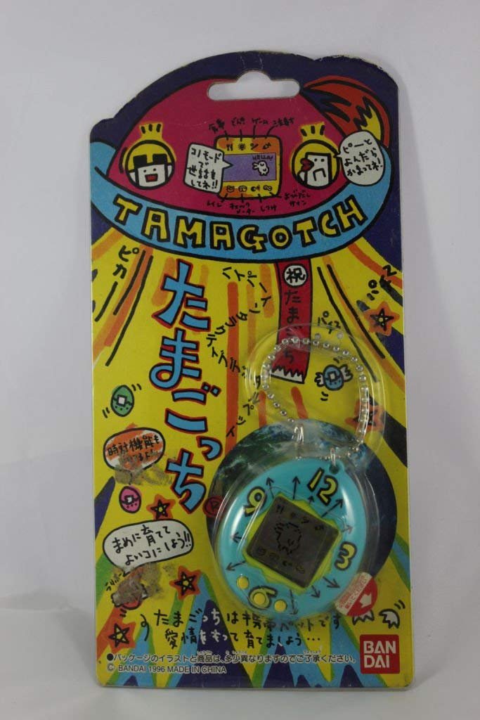 Amazon.co.jp: バンダイ 初代 たまごっち 水色（時計柄） : おもちゃ