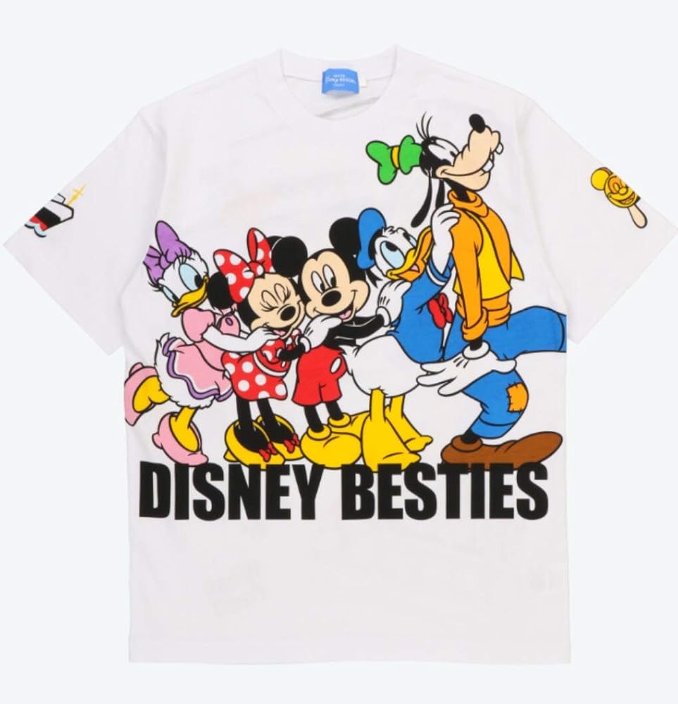 Amazon | ミッキー＆フレンズ Tシャツ 白 Mサイズ べスティーズ DISNEY