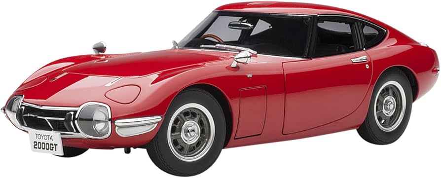 Amazon | AUTOart 1/18 トヨタ 2000GT レッド 完成品 | ミニカー・ダイ