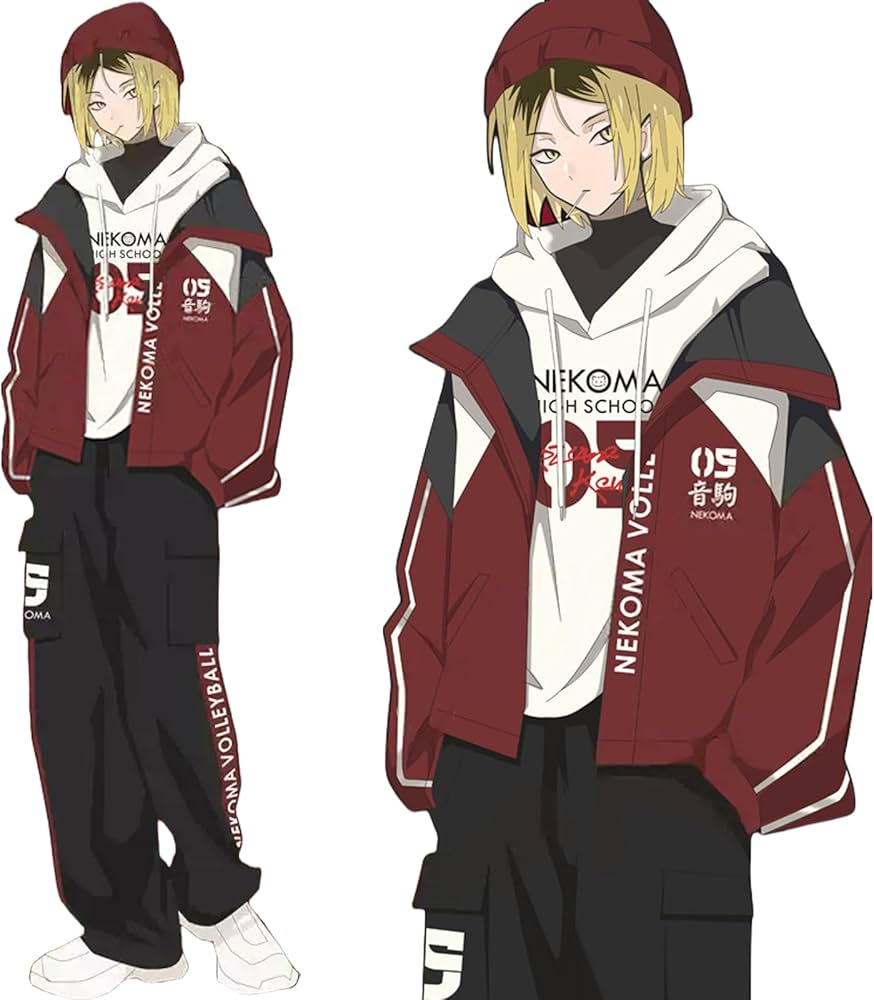 Amazon.co.jp: ハイキュー!! 孤爪研磨 印象 ジャケット パーカー