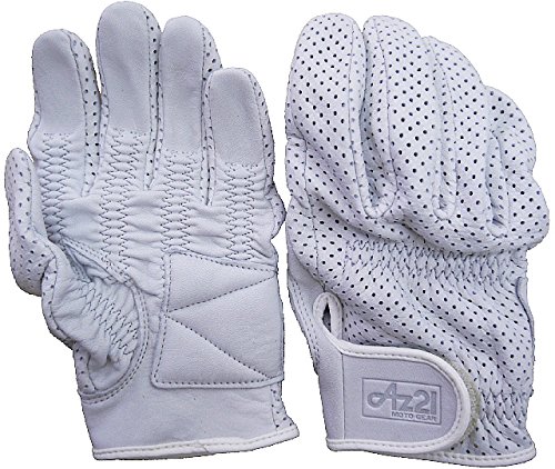 Amazon | R-20本革ショートメッシュバイク用グローブ 白 LLサイズ