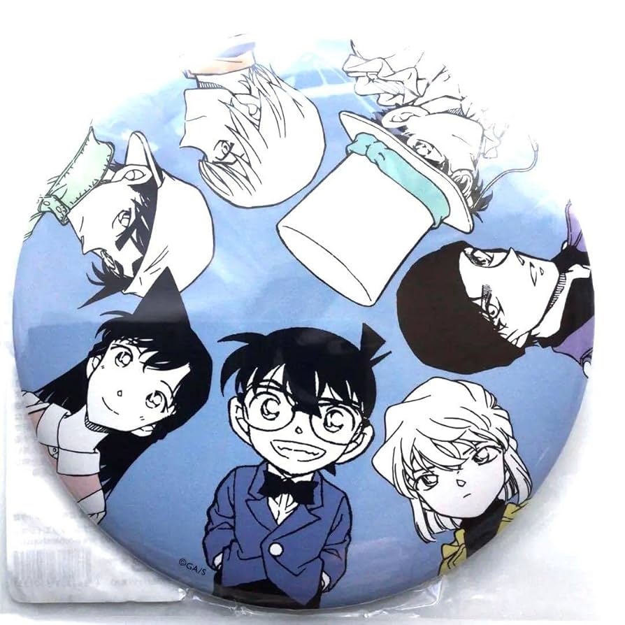 名探偵コナン 鳥取限定 青山剛昌ふるさと館 コナン探偵社 缶バッジ