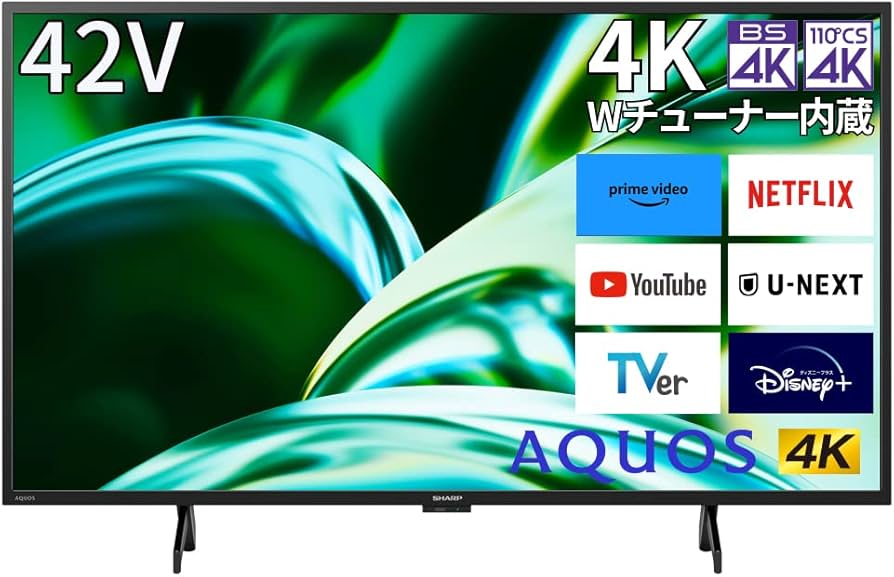 Amazon | シャープ 42V型 4K 液晶 テレビ AQUOS 4T-C42FL1 低反射