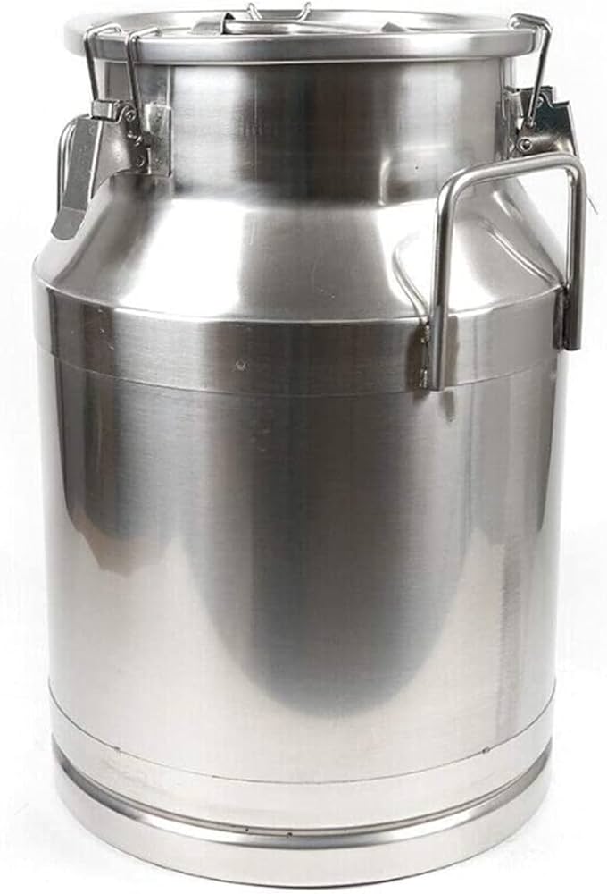 Amazon.co.jp: ミルク缶、10ガロンステンレス鋼乳輸送缶ミルクバケット