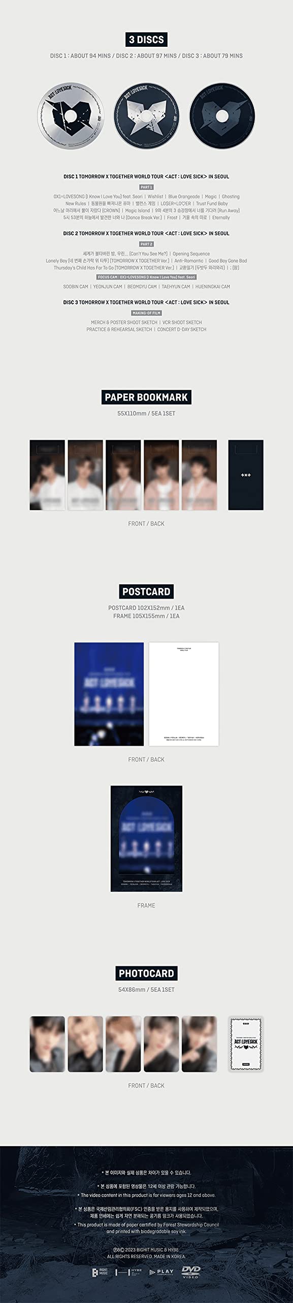 Amazon.com: Txt - World Tour Act Love Sick in Seoul DVD Ver