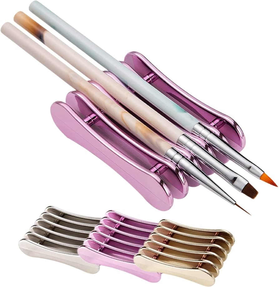 Amazon | ネイルブラシホルダー 3個セット ジェルネイル 筆置き ネイル