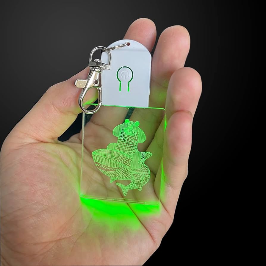 Amazon.co.jp: 光るキーホルダー LED 光る お散歩 ライト 電池式 電池
