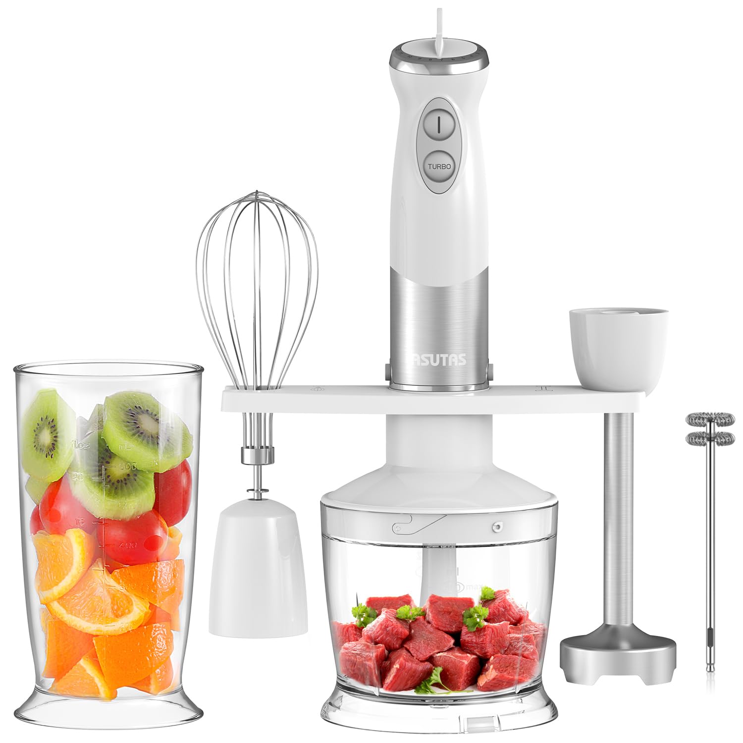 Amazon | ASUTAS ハンドブレンダー 電動 1台7役[混ぜる つぶす 刻む