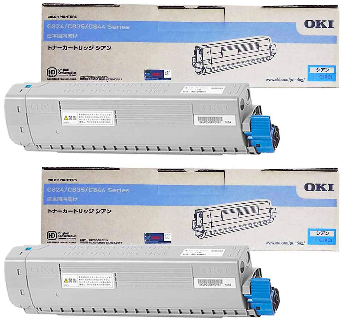 Amazon | OKI TC-C3BC1 トナーカートリッジ 純正 シアン 2本セット