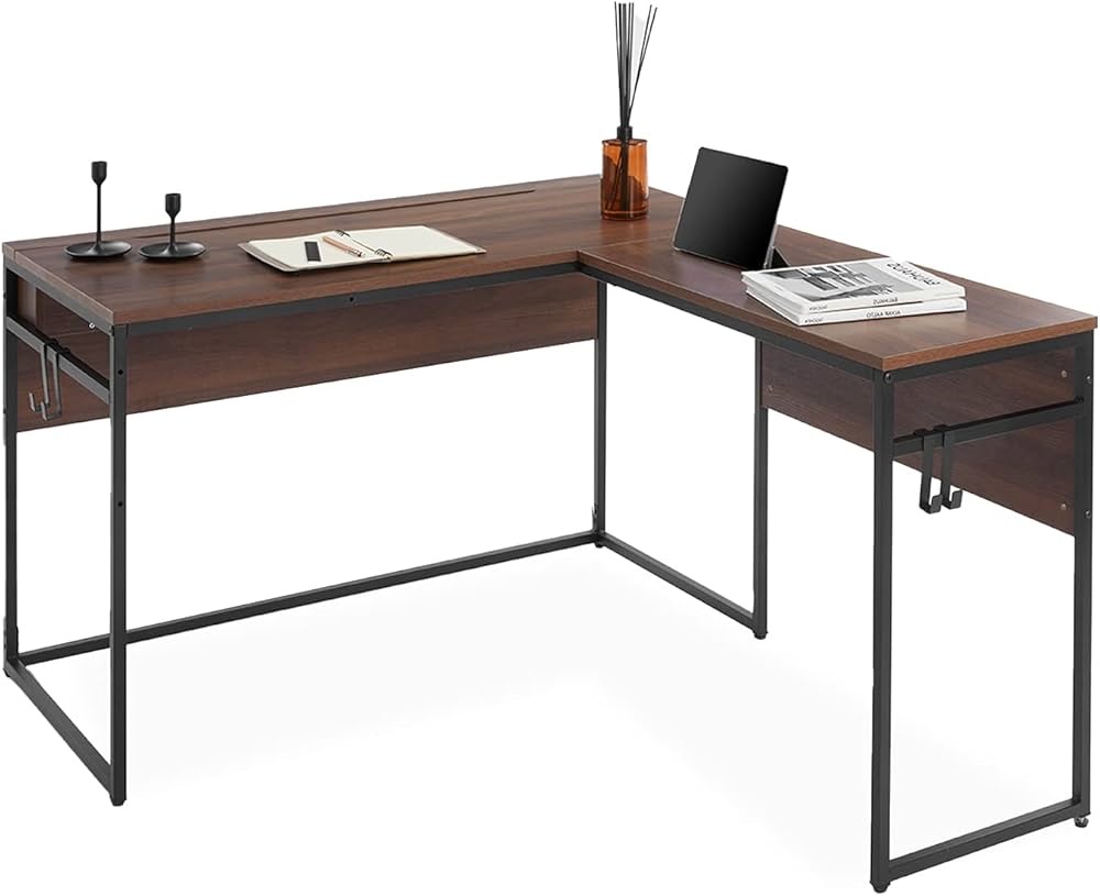 Amazon | LOWYA ロウヤ パソコンデスク 学習机 勉強机 L字 デスク