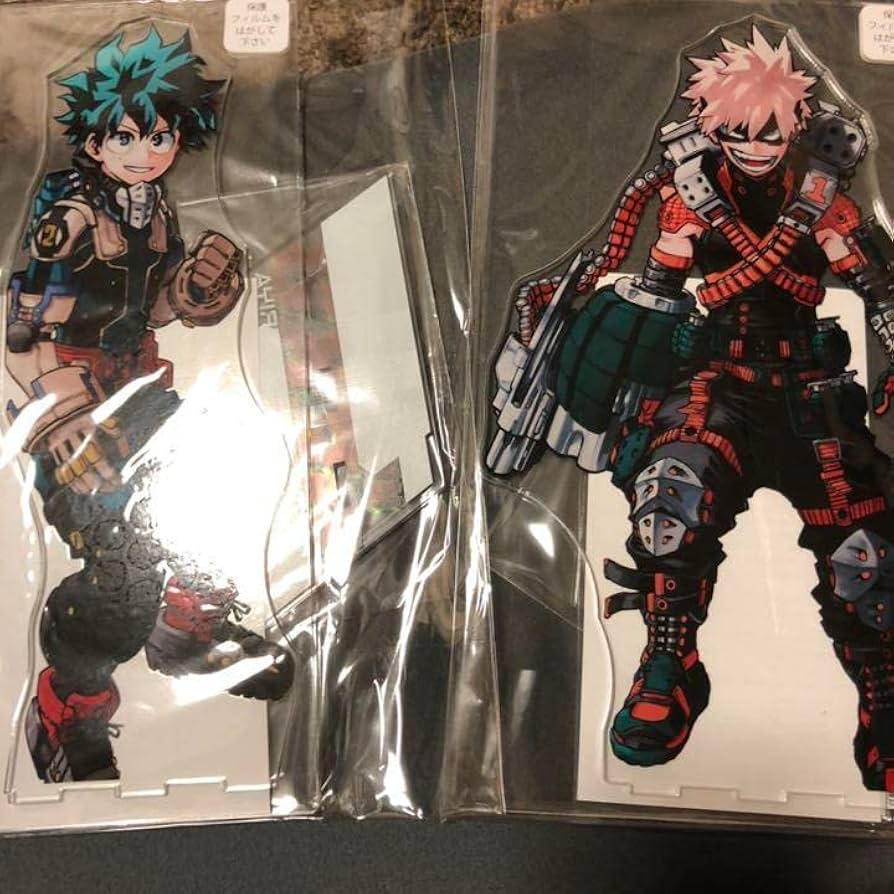 Amazon.co.jp: ヒロアカ 爆豪勝己 緑谷出久 MEGAアクリルスタンド 原作