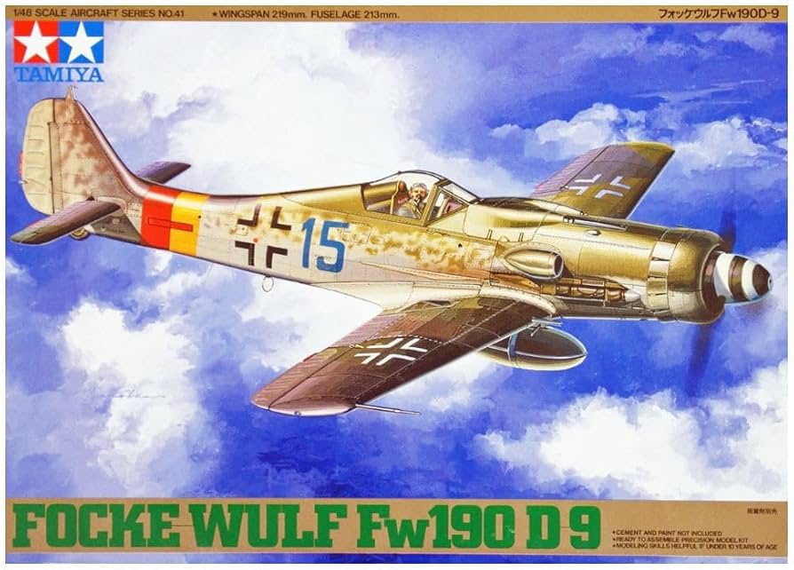 Amazon.com: Tamiya 300061041-1:48 WWII The German Focke Wulf