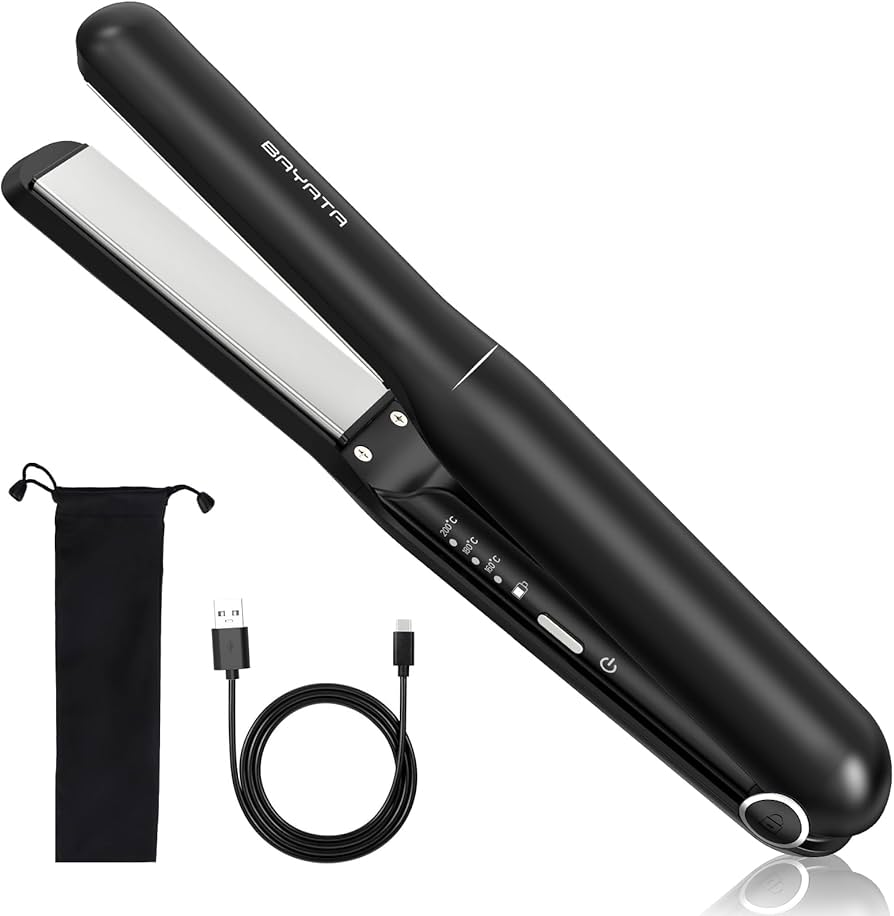 Amazon | BAYATA セラミック コードレス ヘアアイロン ミニ 持ち運び