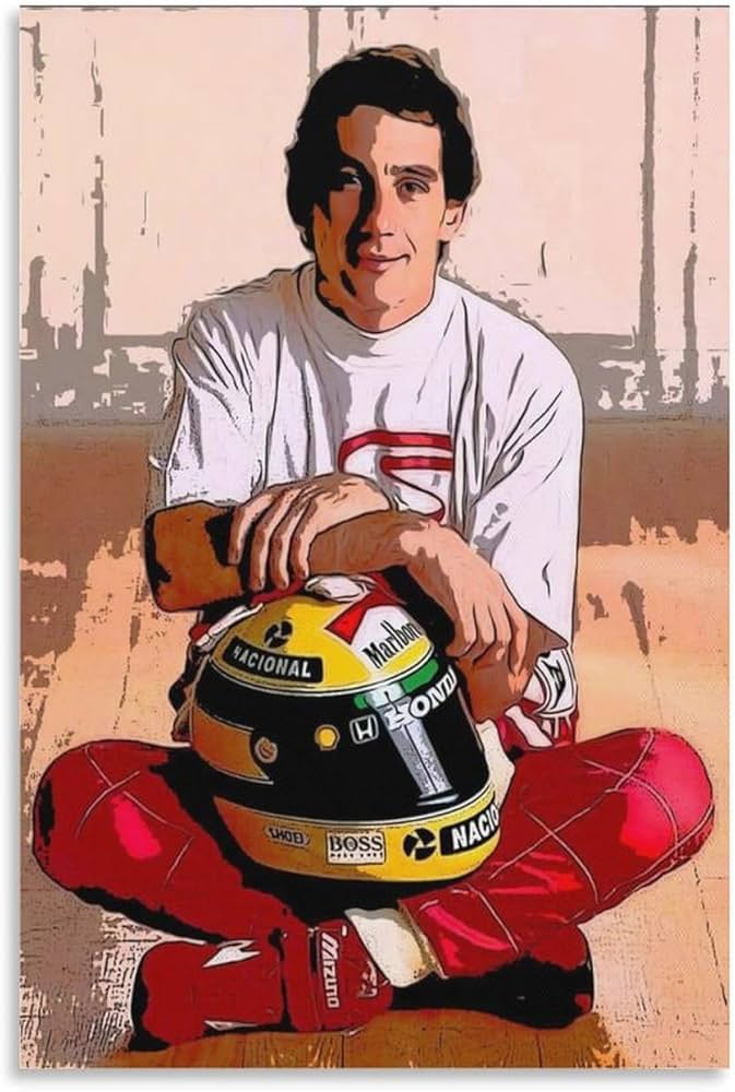Amazon.co.jp: アイルトン・セナ ポスター 壁飾り キャンバス 印刷