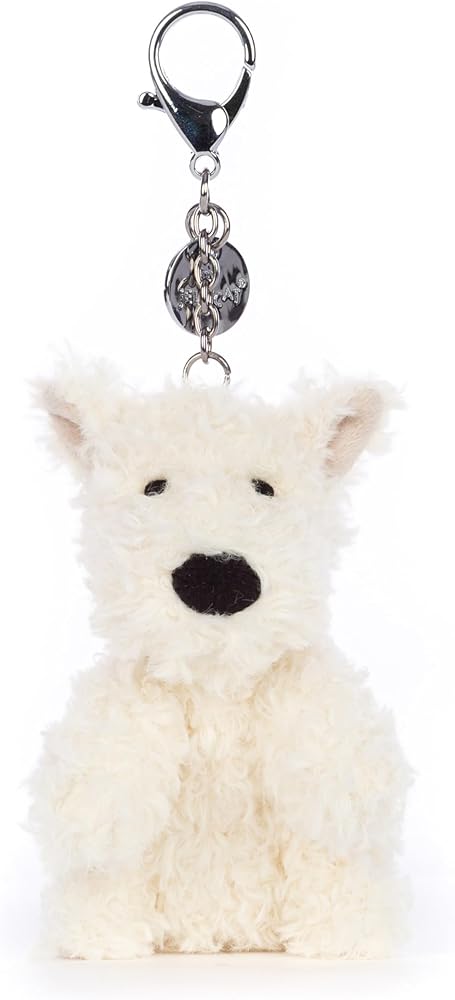 Jellycat Munro Scottie Dog Bag Charm, 4 inches - Dogs and Puppies