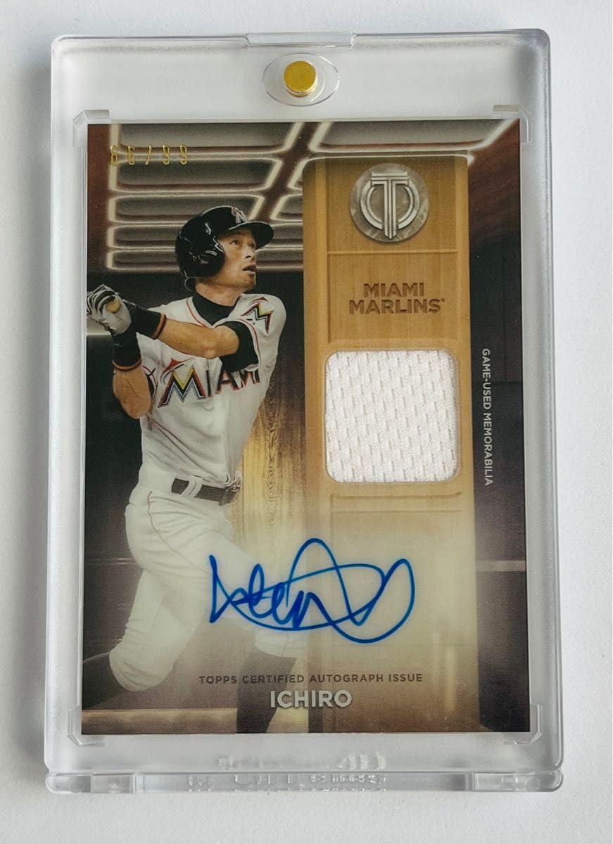 MLB☆イチロー 22 Leaf In The Game Big Ticket 直筆サインカード MLB