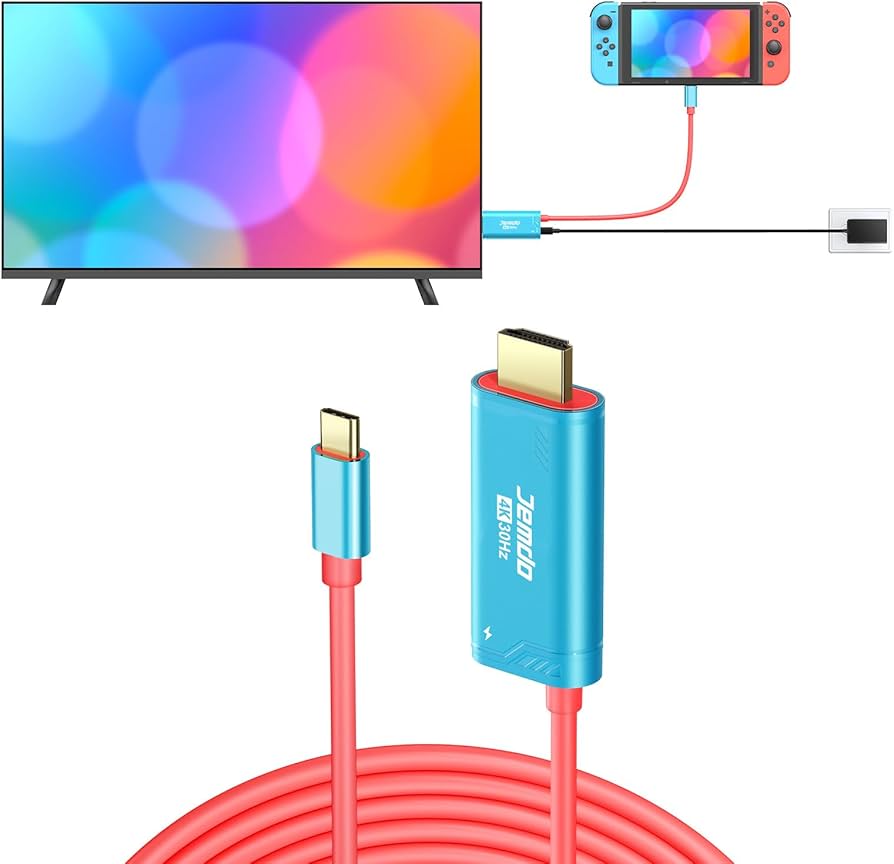 Amazon.com: JINGDU USB C to HDMI Cable Compatible with Nintendo