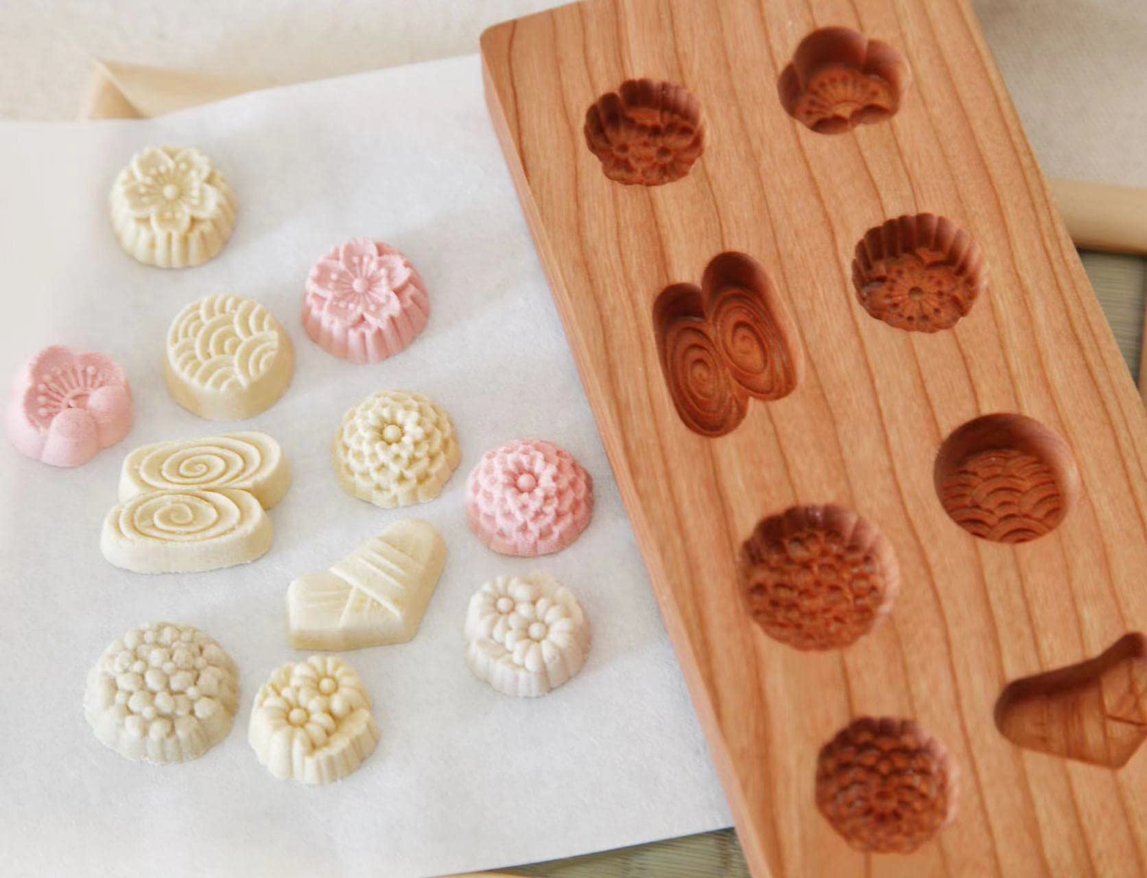 Amazon | KENNKUNN 和菓子の道具 限定セール！和菓子道具 落雁 打菓子