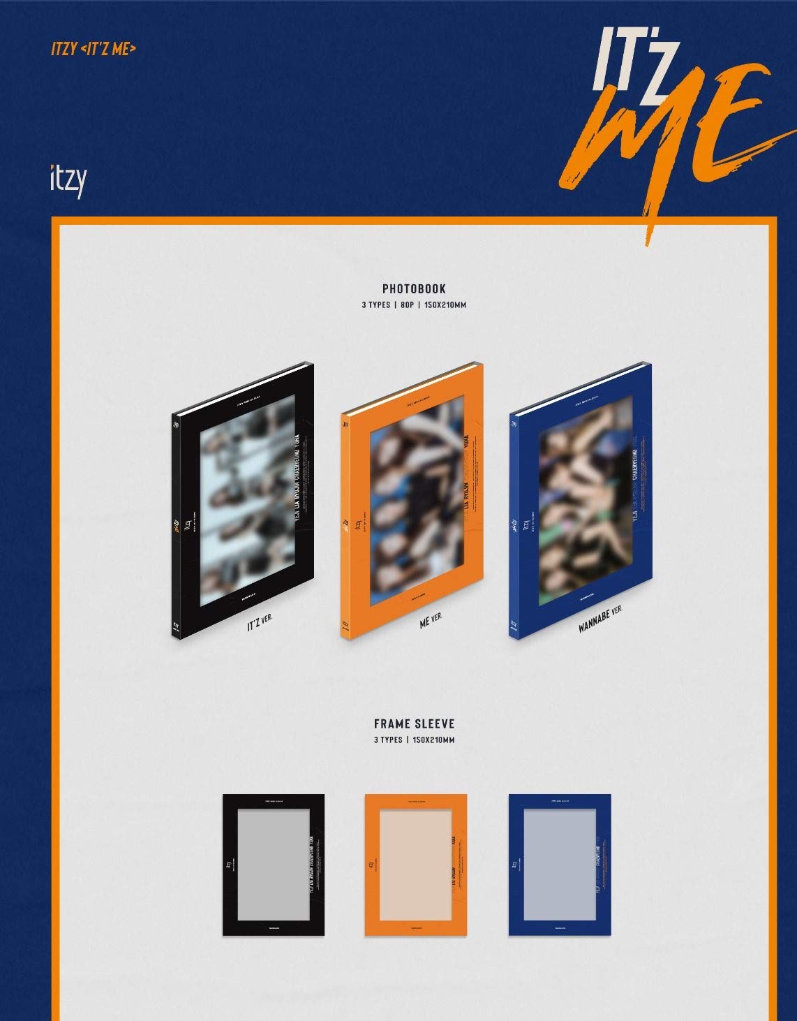 Amazon.com: Itzy - IT'z ME [IT'Z+ME+WANNABE ver. Full Set] (Mini