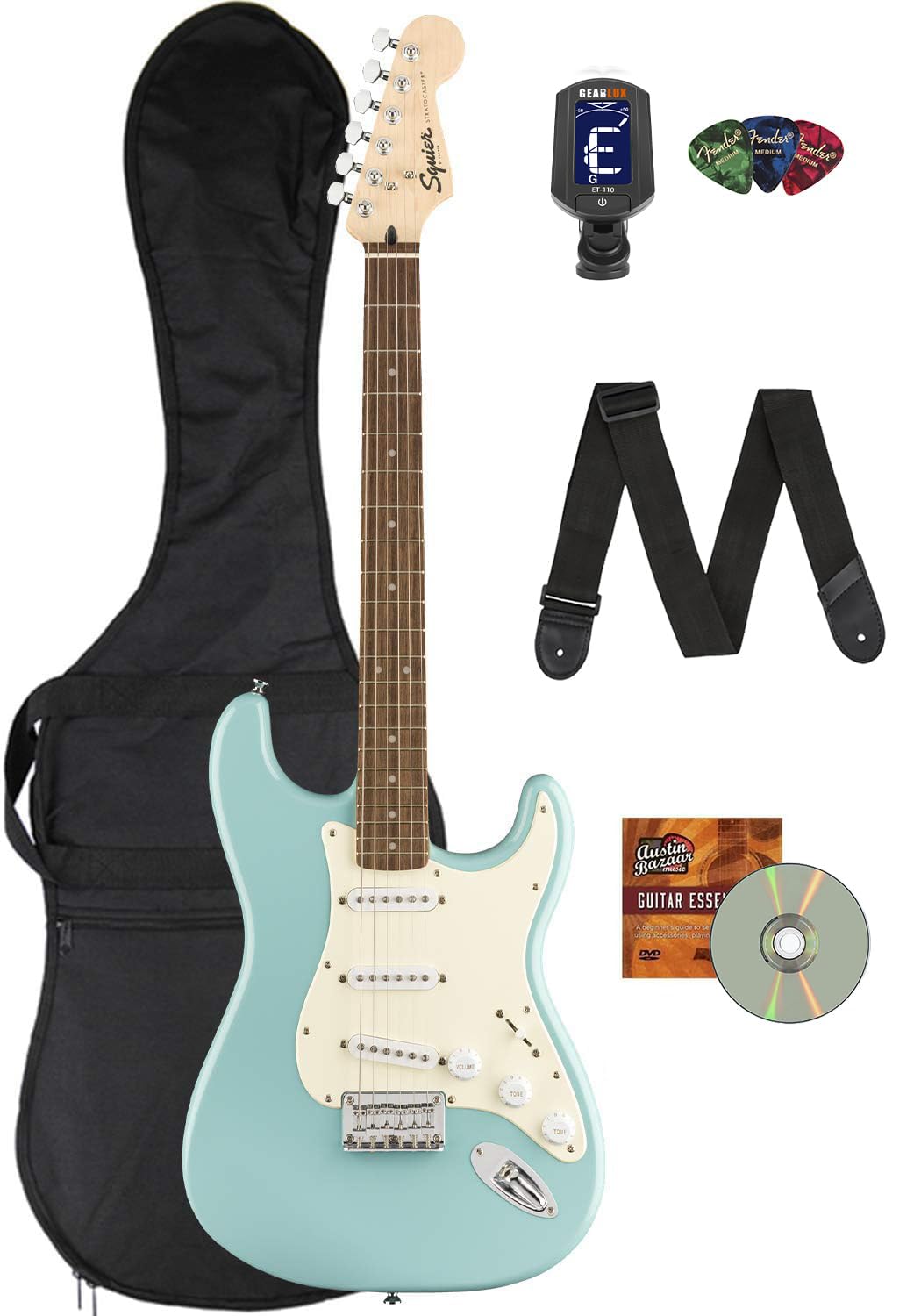 Amazon.com: Fender Squier Bullet Stratocaster Hard Tail - Tropical