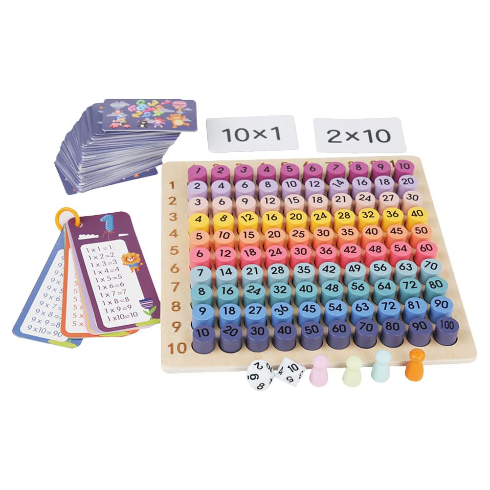 Amazon.co.jp: Toyvian 算数セット 木製 フラッシュカード 算数 掛け算