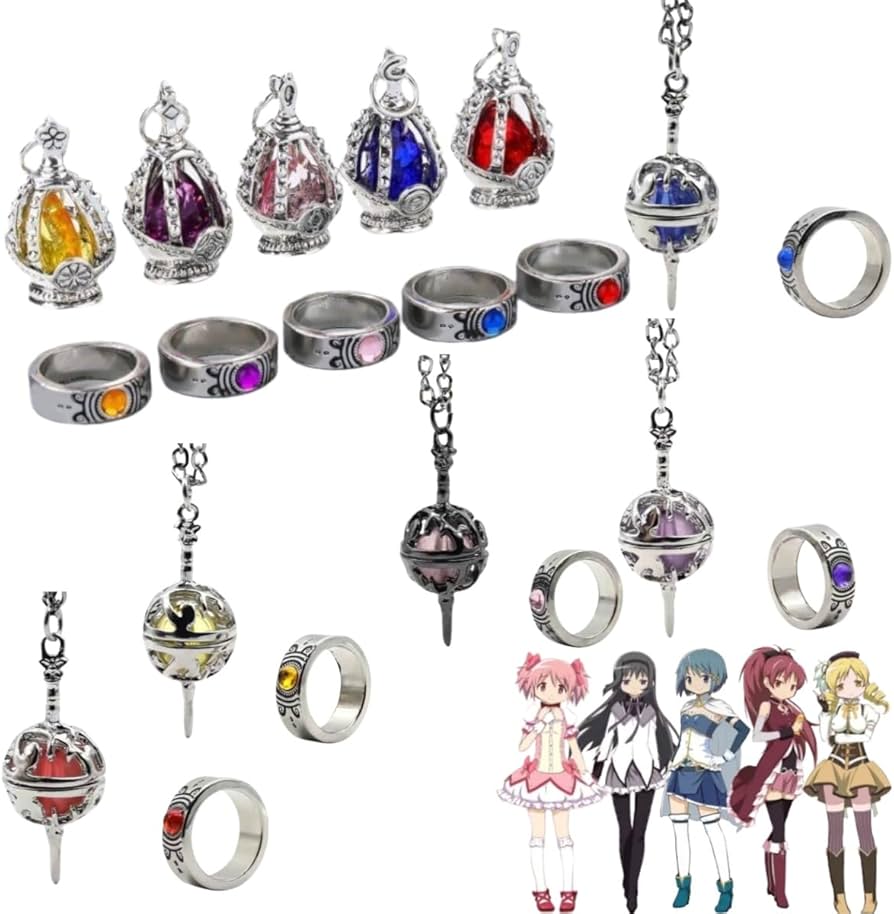 Amazon.co.jp: 魔法少女まどかマギカ 5種類全セット ソウルジェム