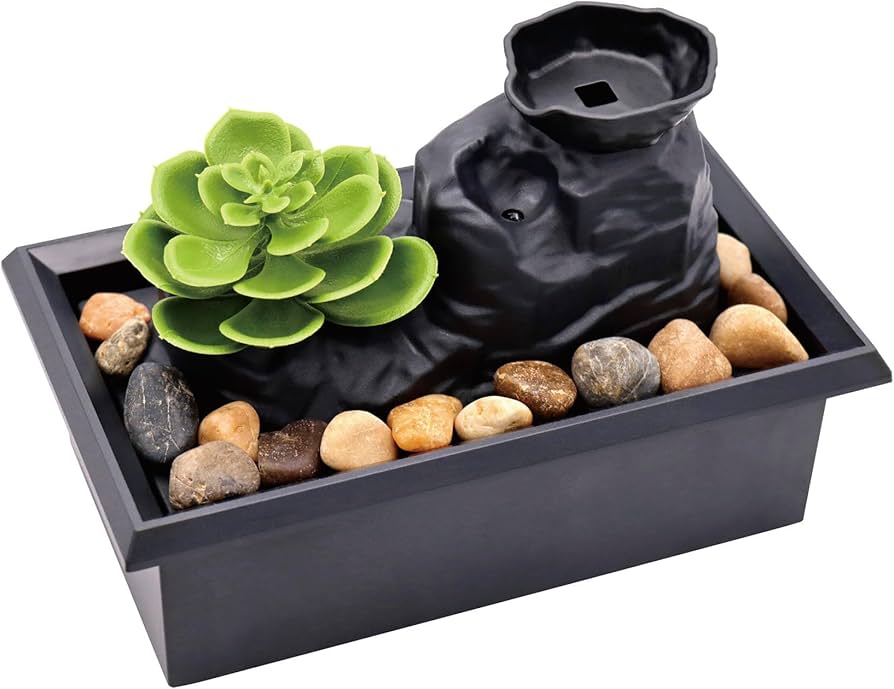 Amazon.co.jp: アクセル 卓上噴水 さびぃ W18×D11×H12cm AXL-554