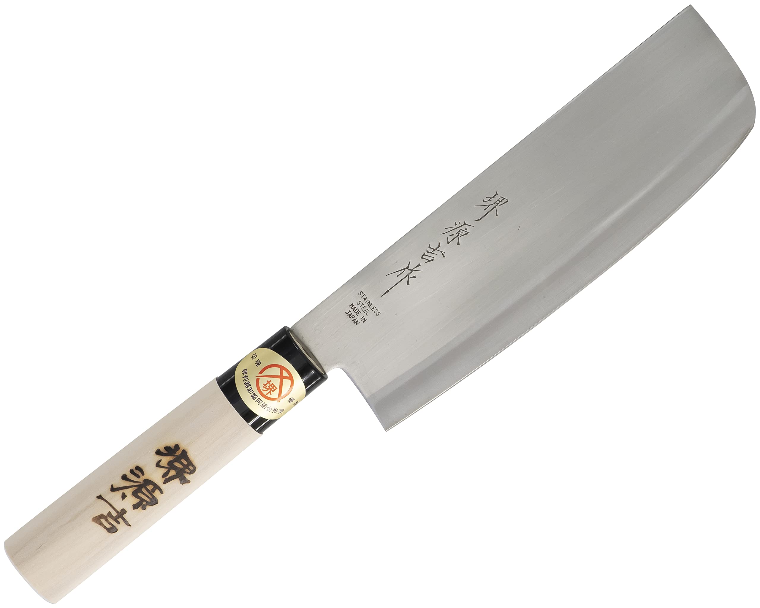 SS三枚打 菜 切 千種鋼/本水牛角・朴柄 165mm 栄祥三郎作 楽天市場