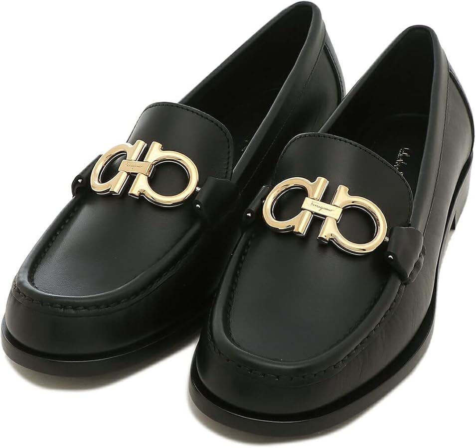 Amazon | [フェラガモ]ローファー ガンチーニ モカシン ブラック