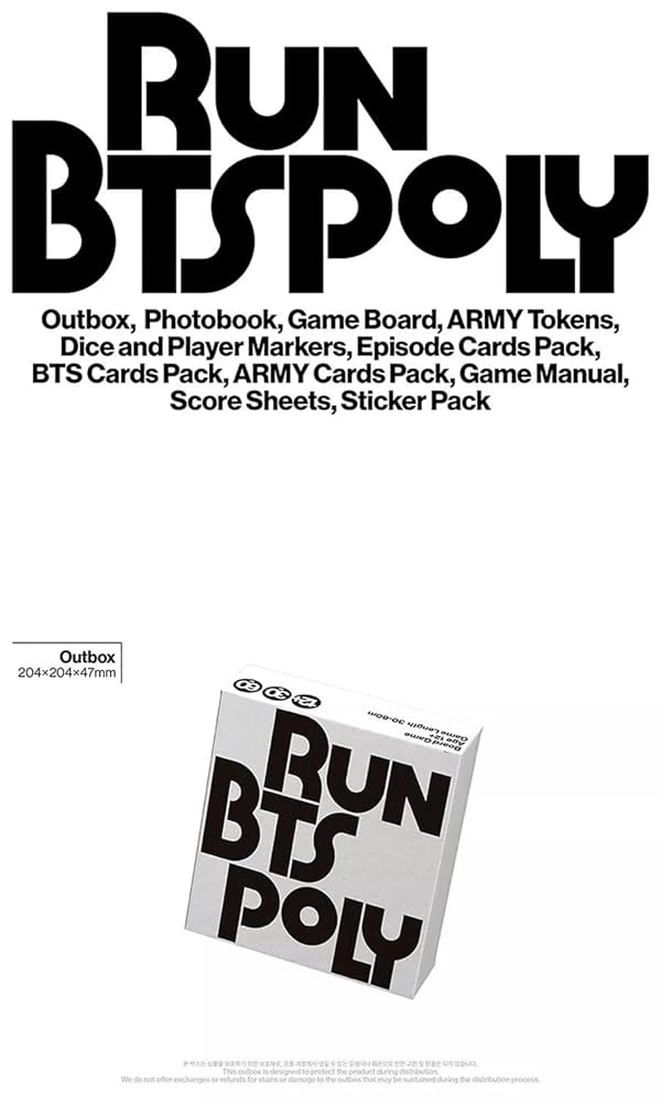 BTS, BTS, BTS - BTS RUN BTS POLY HIGHLIGHT PACKAGE + Gift Card K