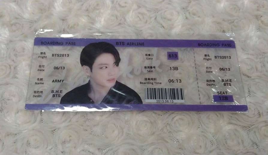 Amazon.co.jp: BTS チケット風 透明トレカ グク : おもちゃ