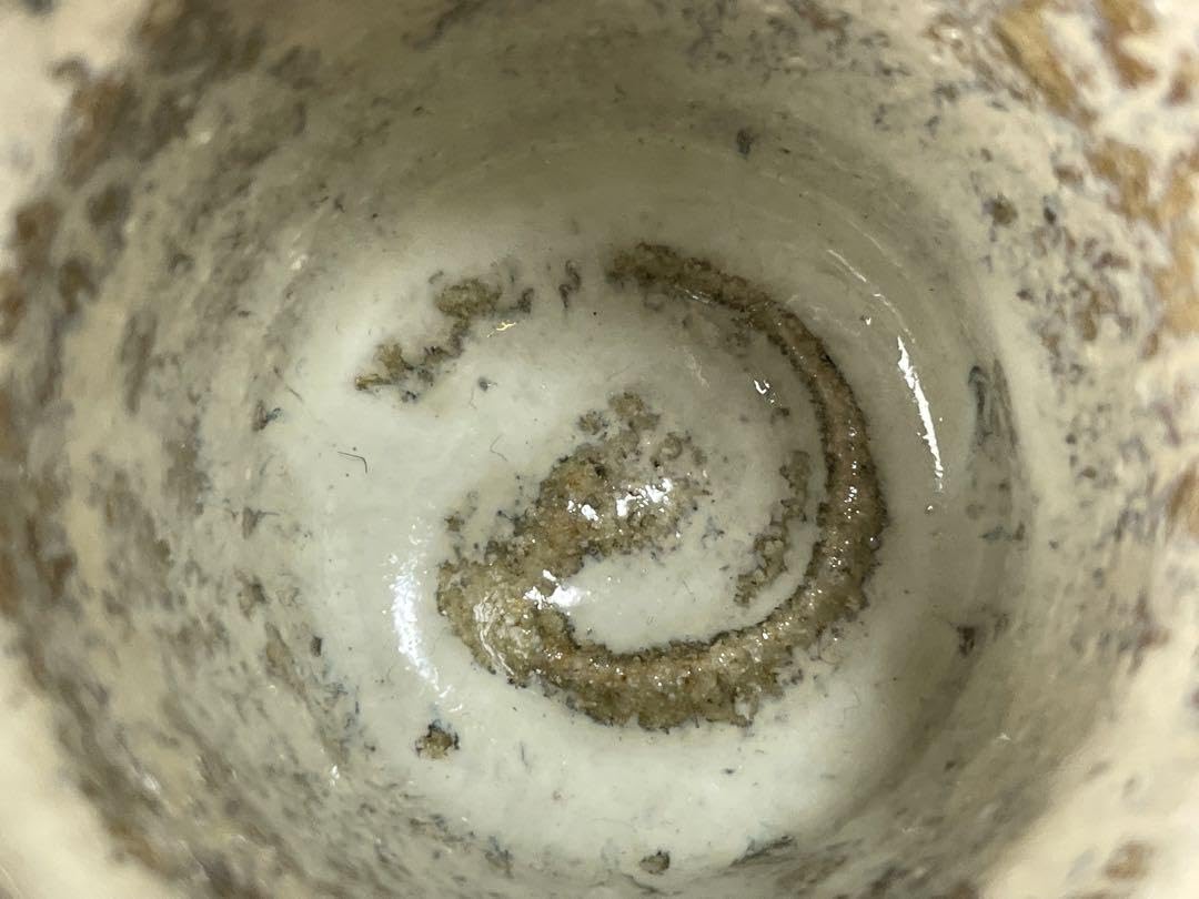 Amazon.co.jp: 陶芸家 作家物 岡本作礼 斑唐津 ぐい呑 酒器 酒盃 筒盃