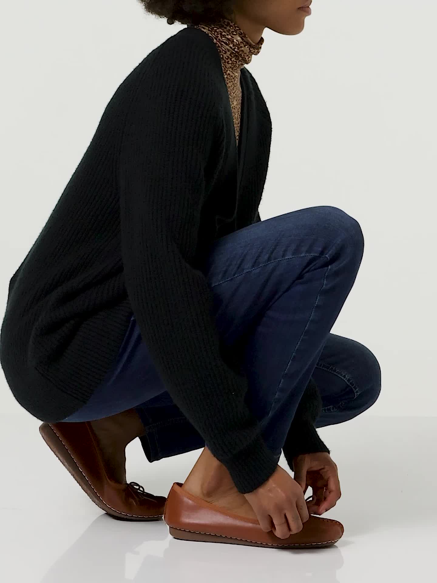 Amazon | [クラークス] 本革 フラットシューズ バレエシューズ