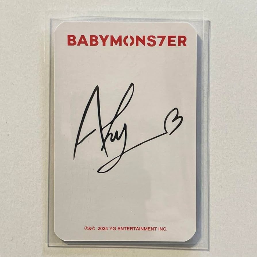 Amazon.co.jp: BABYMONSTER アヒョン yg tagアルバム初回特典 : おもちゃ