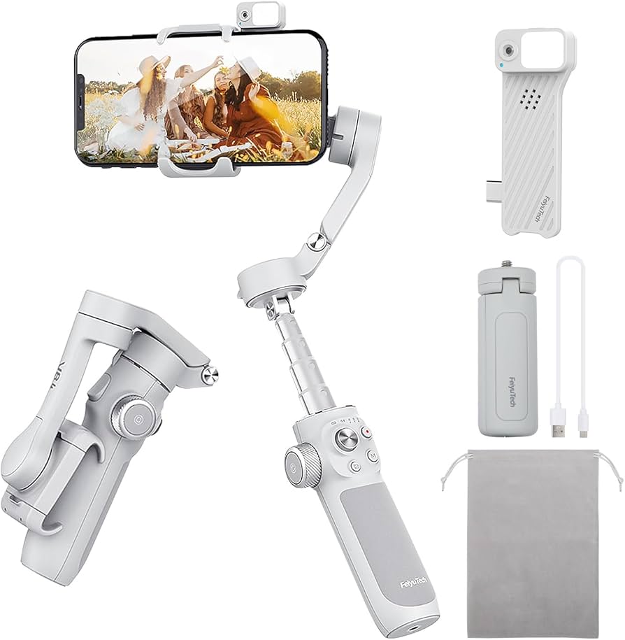 Amazon.co.jp: FeiyuTech VB4 スマートフォン ジンバル AIモジュール