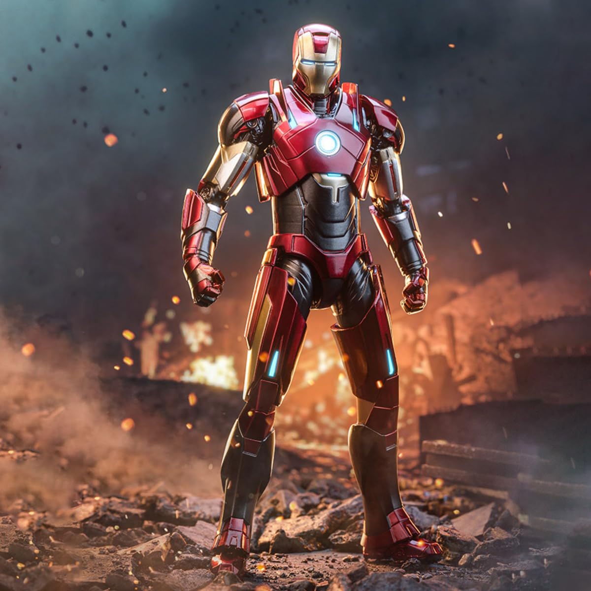 Amazon.co.jp: HiPlay 中動玩具 ZDTOYS 1/10 アイアンマン MK16 非発光