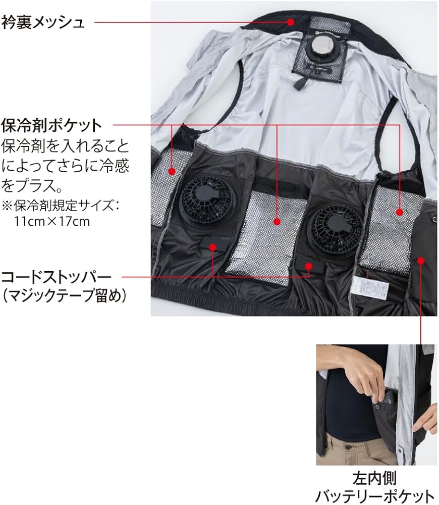 Amazon.co.jp: GL-4029 ボルトクールLITE＋ベスト アーミーカモ XS