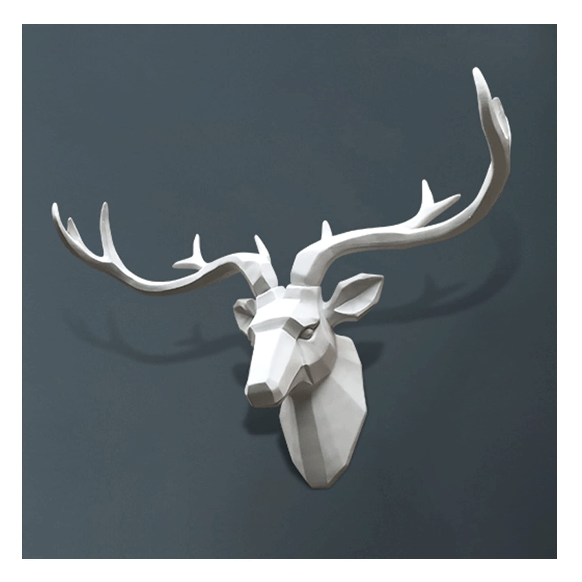 Amazon.co.jp: 鹿の頭の壁の装飾、ラージ、動物の頭の壁掛け装飾