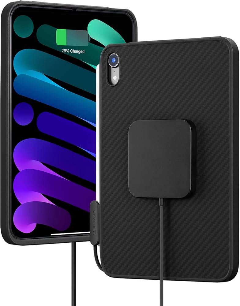 PITAKA iPad Mini 6 Case, Magnetic Wireless-Like Charging Case and
