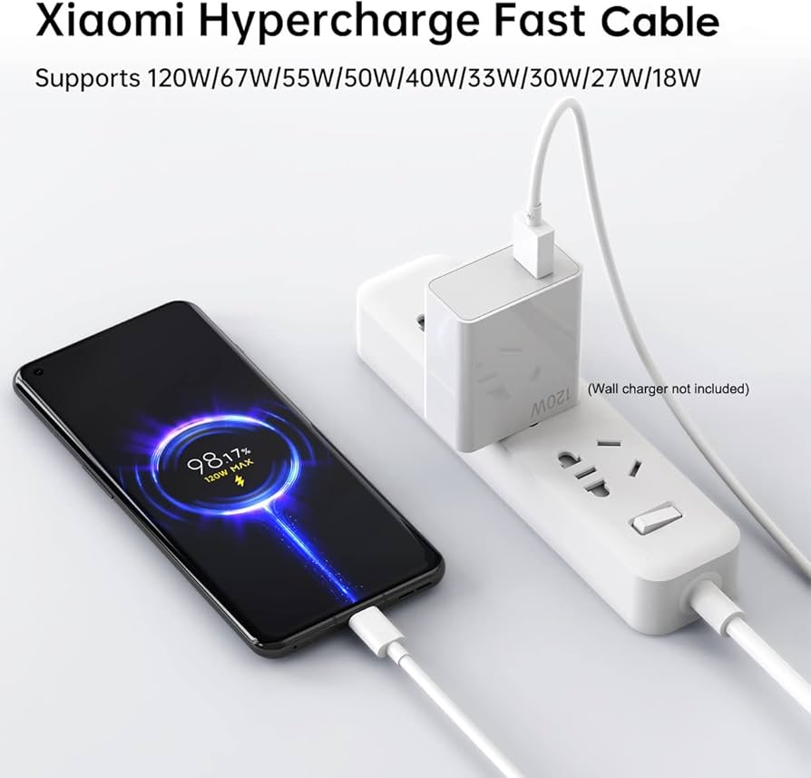 Amazon | Xiaomiケーブル充電器用6A 120W Hypercharge USB Type C 高速