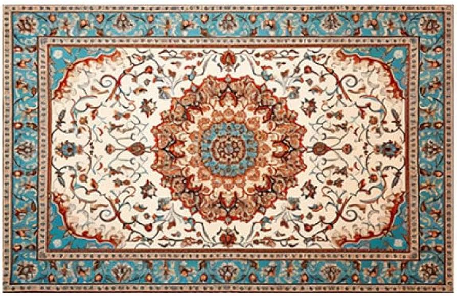 Amazon｜玄関マット ペルシャ絨毯風 ラグ カーペット ペルシャ柄 200CM